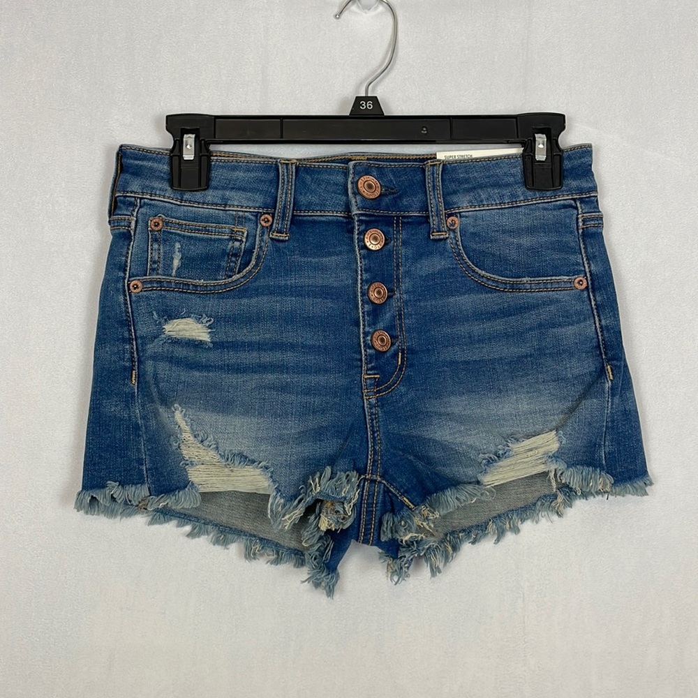 American Eagle Hi Rise Shortie Shorts. Super Stretch. Size 4. New with tags.